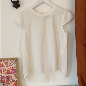 J crew top, size 4, white/cream